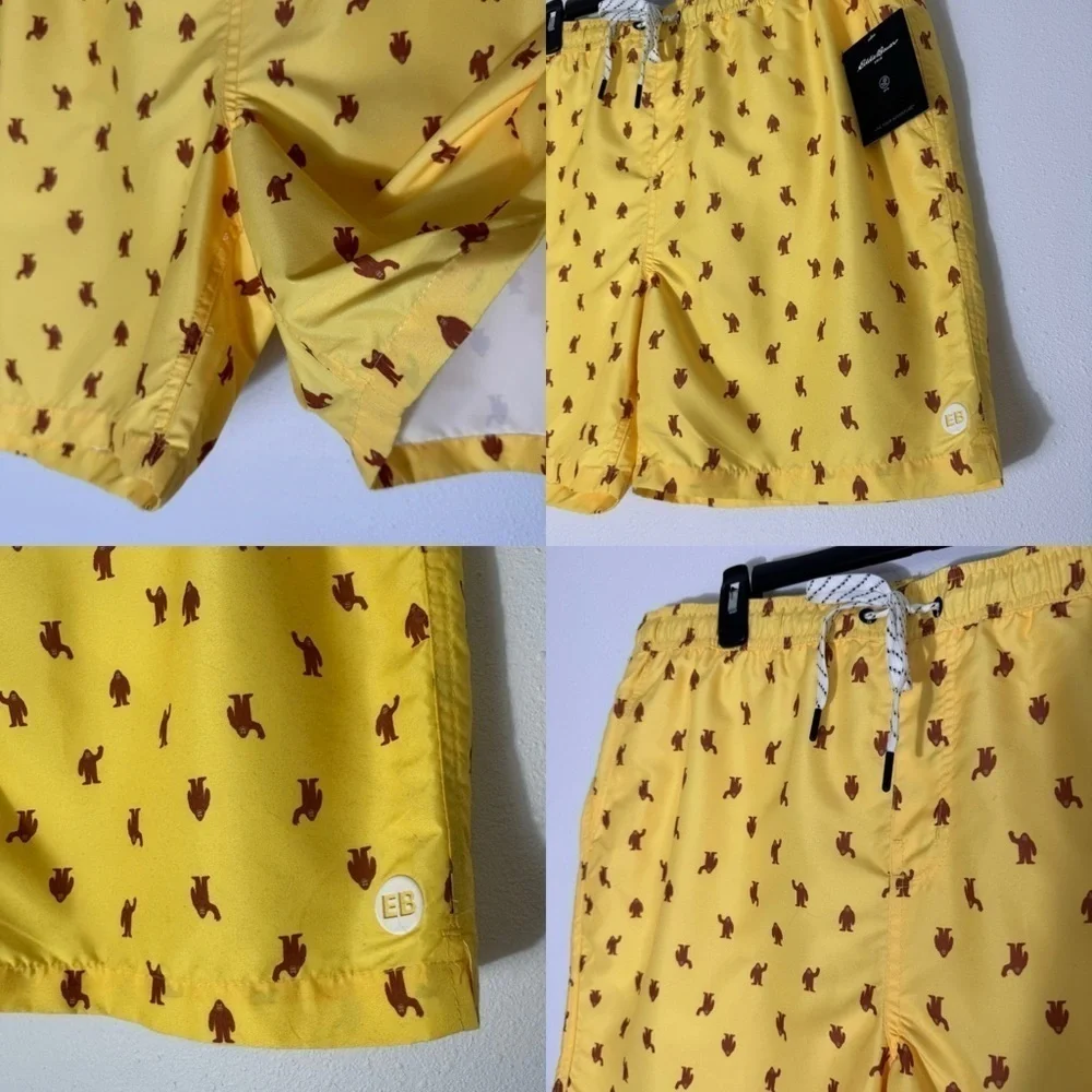 Eddie Bauer NWT yellow Sasquatch Volley swim trunks size XL (40-42)